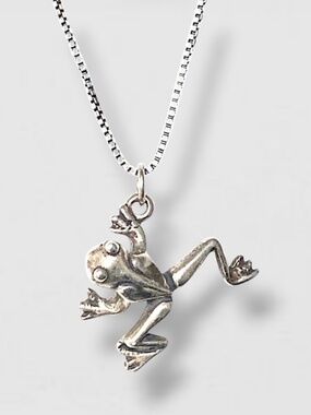 Necklace 925 Sterling silver Frog